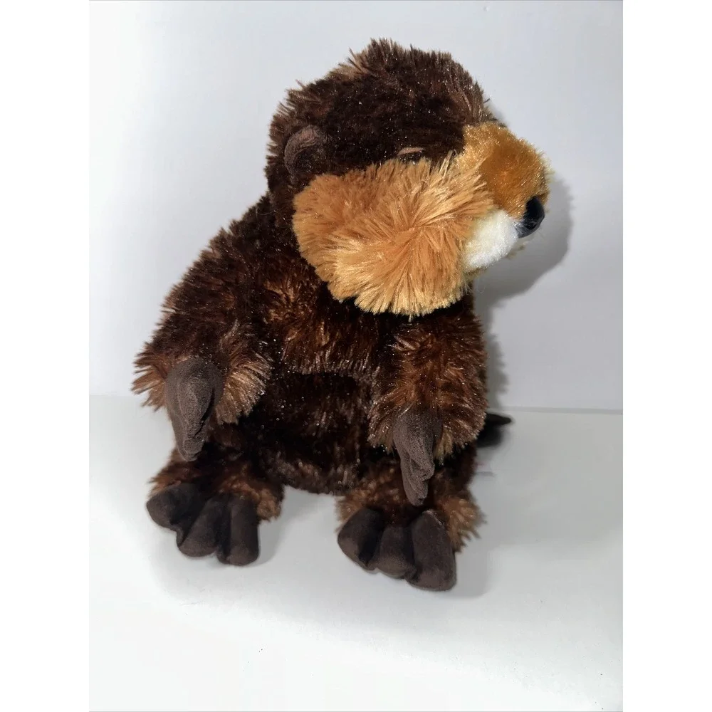 Set Of‎ 2 - Aurora Flopsies Collection BEAVER Soft & Cuddly Plush Stuffed Animal